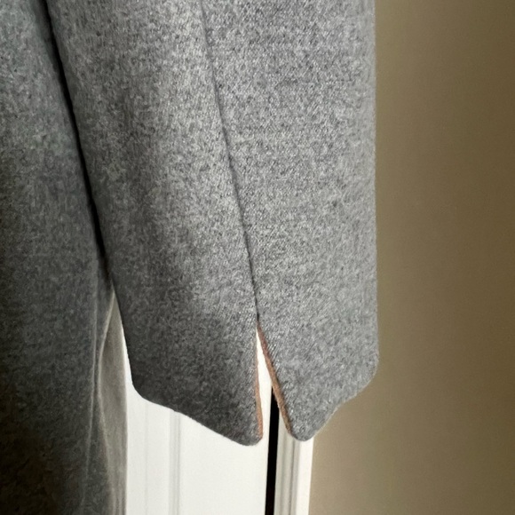 Topshop Grey Double breasted Coat Size 8 - Picture 4 of 9